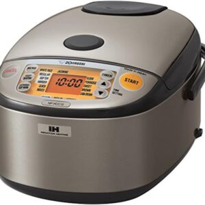 Zojirushi NP-HCC18XH Induction Heating System Rice Cooker and Warmer, 1.8 L, Stainless Dark Gray